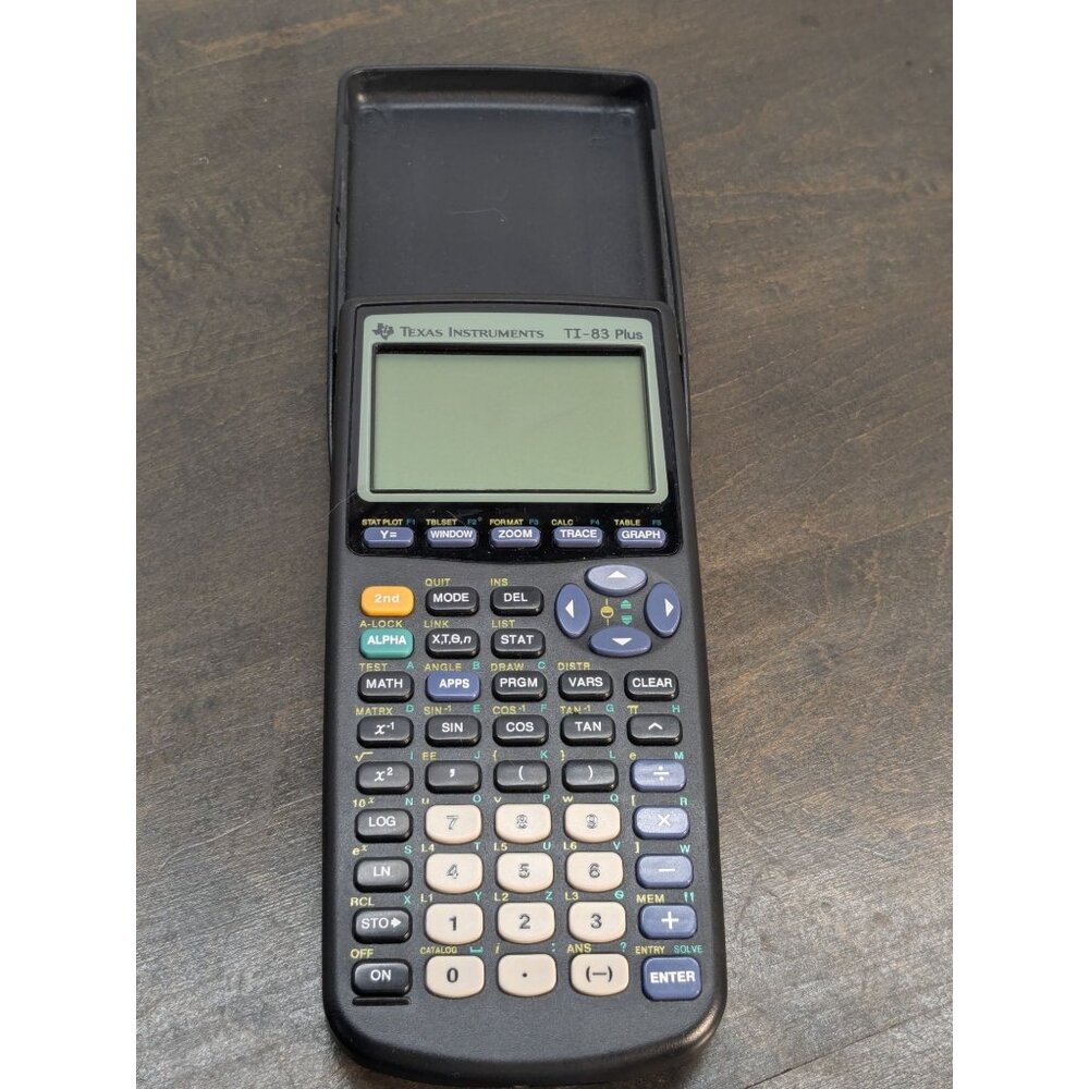 Texas Instruments TI-83 Plus Graphing Calculator With Slide Case
